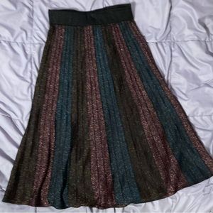 Nanette Lepore multicolor glitter align skirt with lines